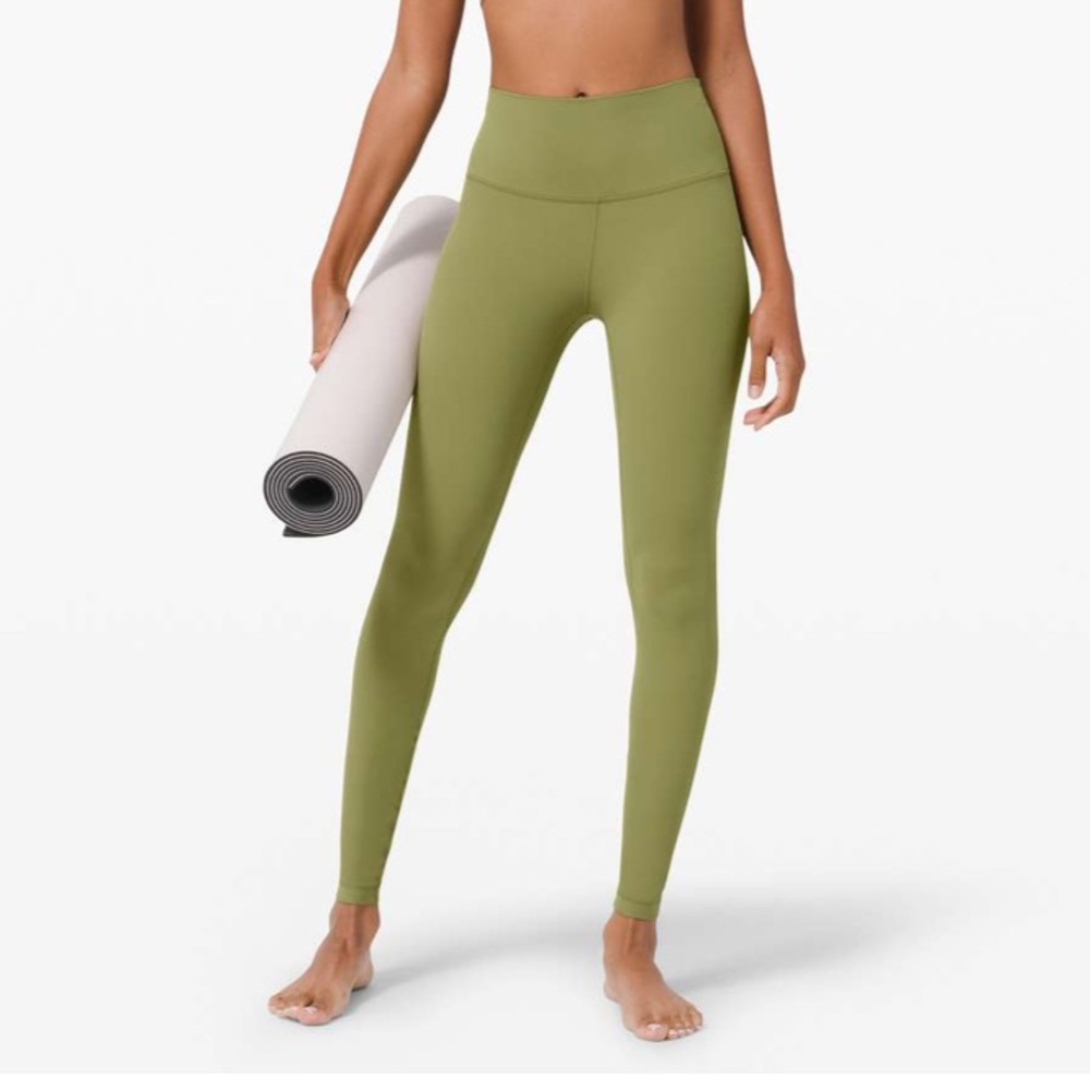 Lululemon Align HR Pant 28”, color Bronze Green Nulu Tight Soft Tight Yoga